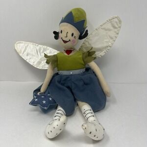 Ikea Sangtrast Pixie Fairy Cloth Dolls Plush Stuffed Toy 13" with wings wand